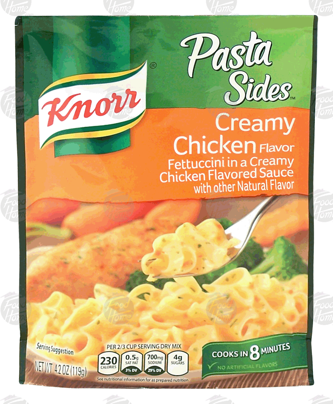 Knorr Pasta Sides fettuccini noodles in a creamy chicken flavored sauce Full-Size Picture